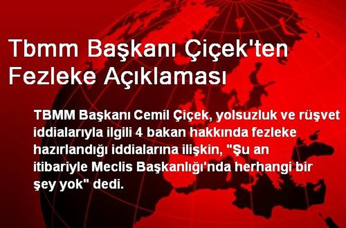 "Meclis Başkanlığında Herhangi Bir Şey Yok"
