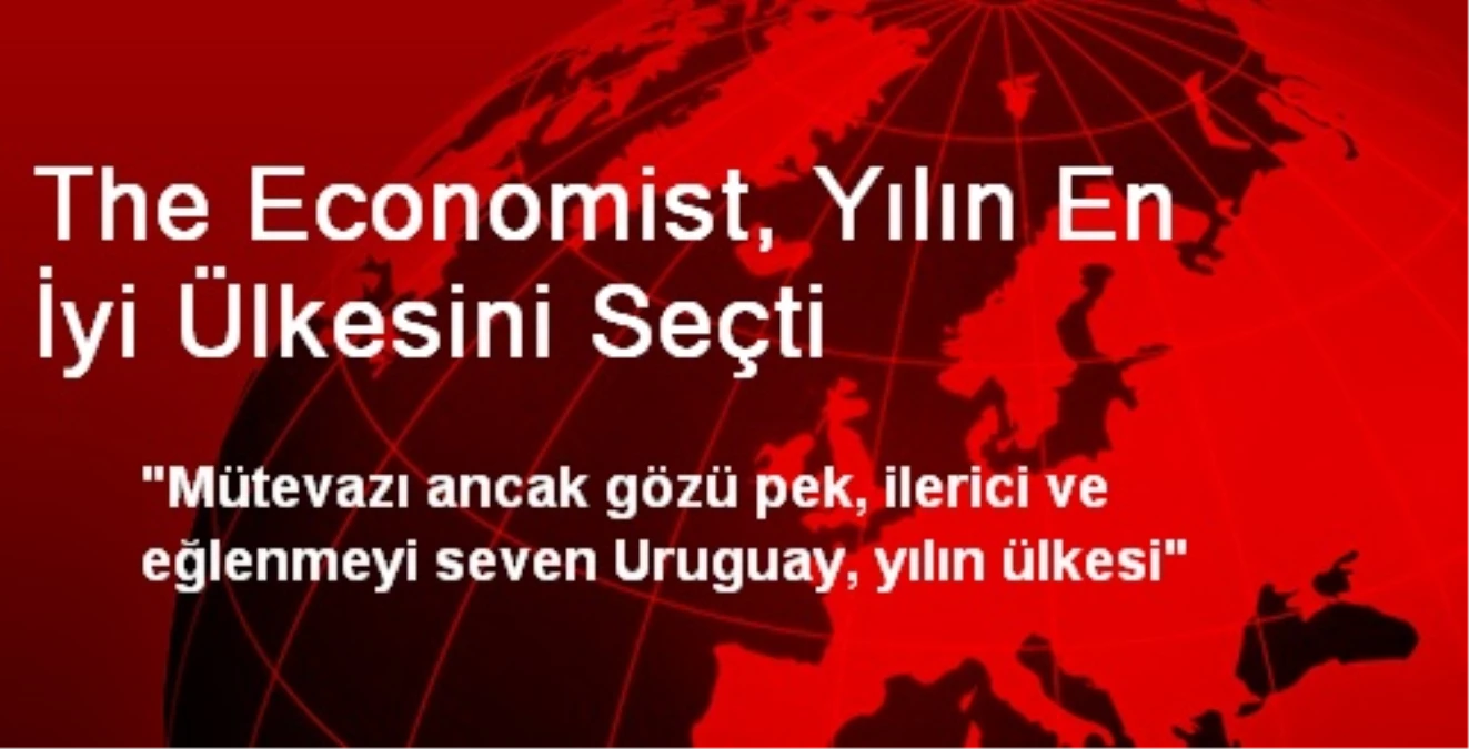 The Economist, Yılın En İyi Ülkesini Seçti