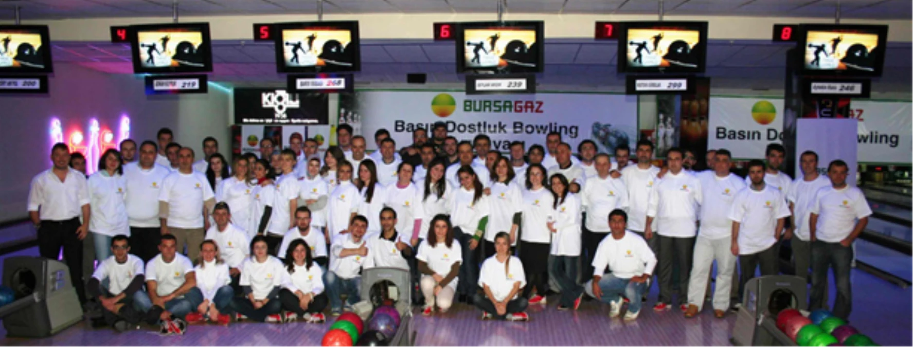 Bursagaz\'dan Basın Dostluk Bowling Turnuvası