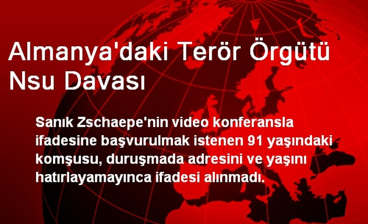 Almanya\'daki Terör Örgütü Nsu Davası