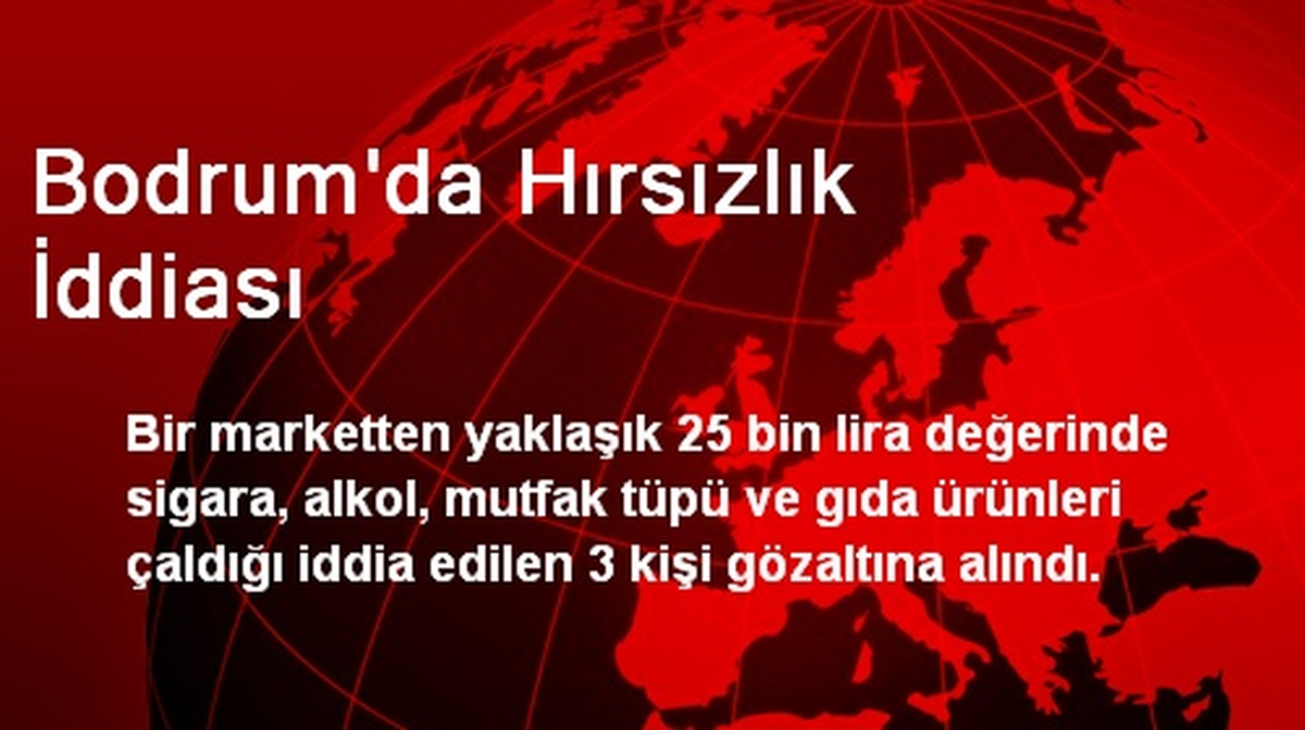 Bodrum\'da Hırsızlık İddiası