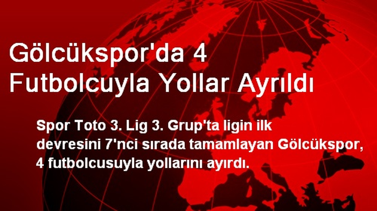 Gölcükspor\'da 4 Futbolcuyla Yollar Ayrıldı