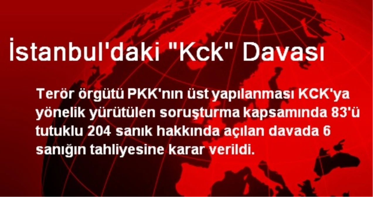 İstanbul\'daki "Kck" Davası