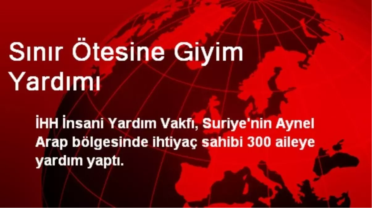 Sınır Ötesine Giyim Yardımı