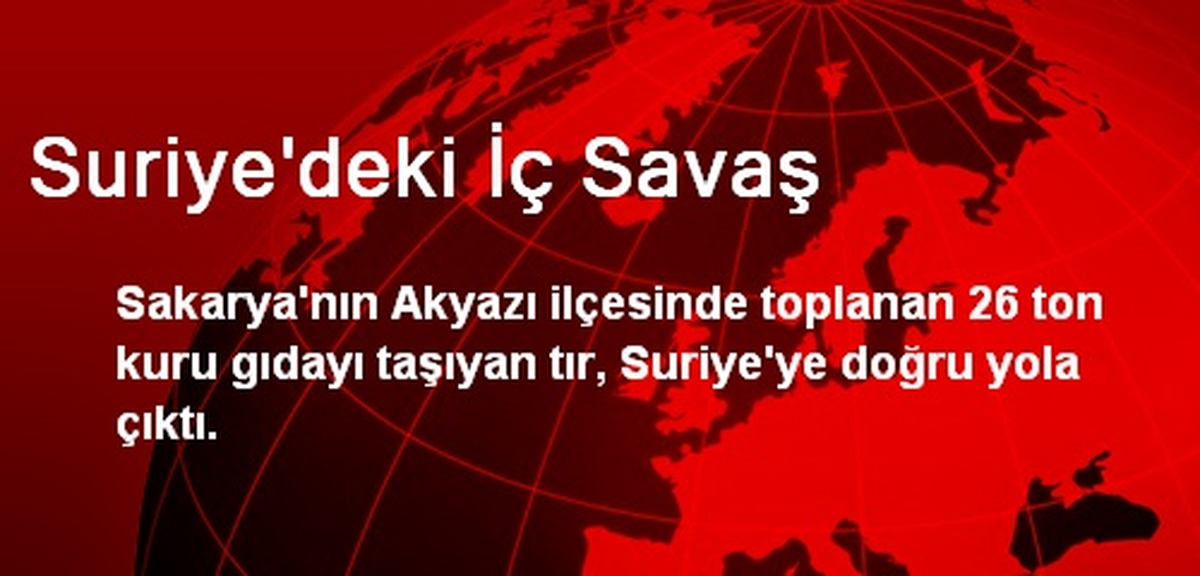 Suriye\'deki İç Savaş