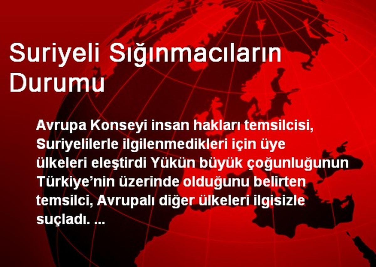 "Üye Ülkeler Bu Duruma Kesinlikle İlgisiz Kalıyor"