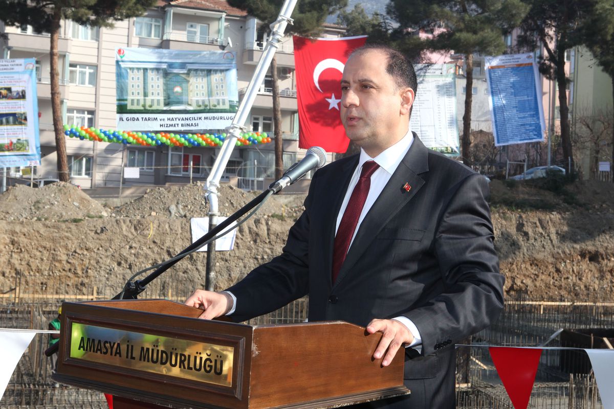 Amasya\'da Hizmet Binası Temel Atma Töreni
