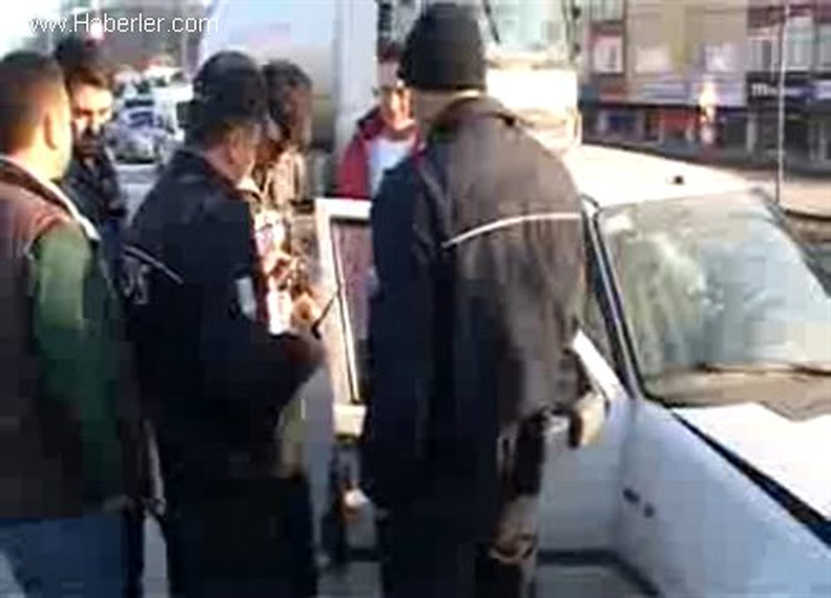 Aracın İçinde Kediyi Yakalamak İsterken Kaza Yaptı