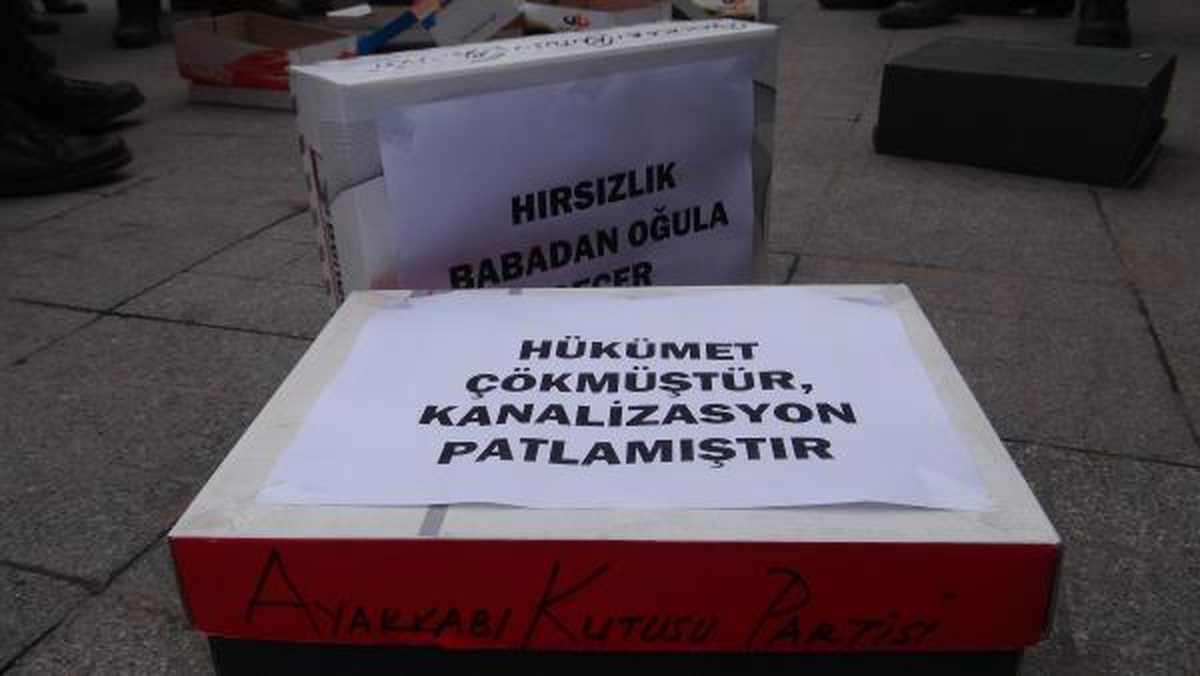 Konya\'da Ayakkabı Kutulu Eylem