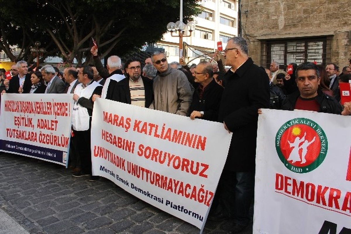 Mersin\'de \'Maraş Olayları\'nda Hayatını Kaybedenler Anıldı