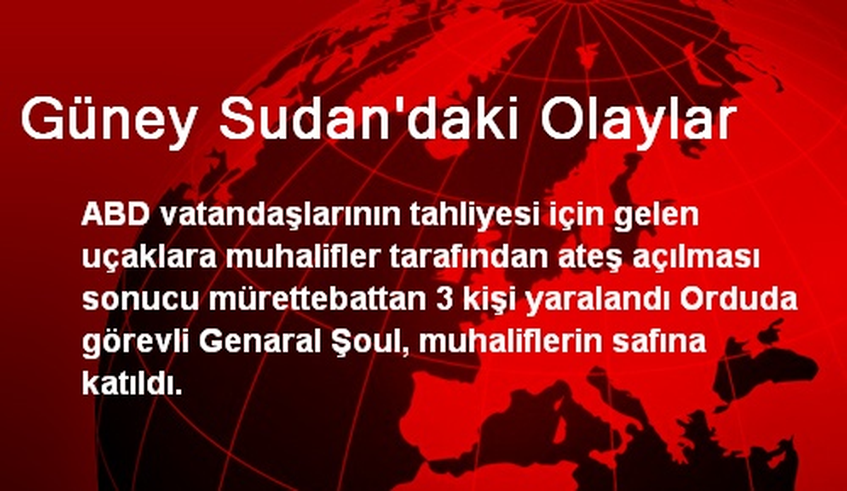 Güney Sudan\'da ABD Uçaklarına Ateş Açıldı: 3 Ölü