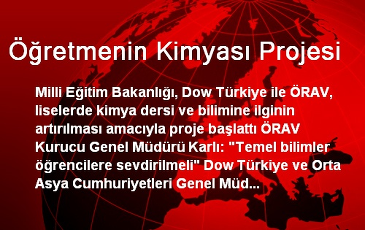 Öğretmenin Kimyası Projesi