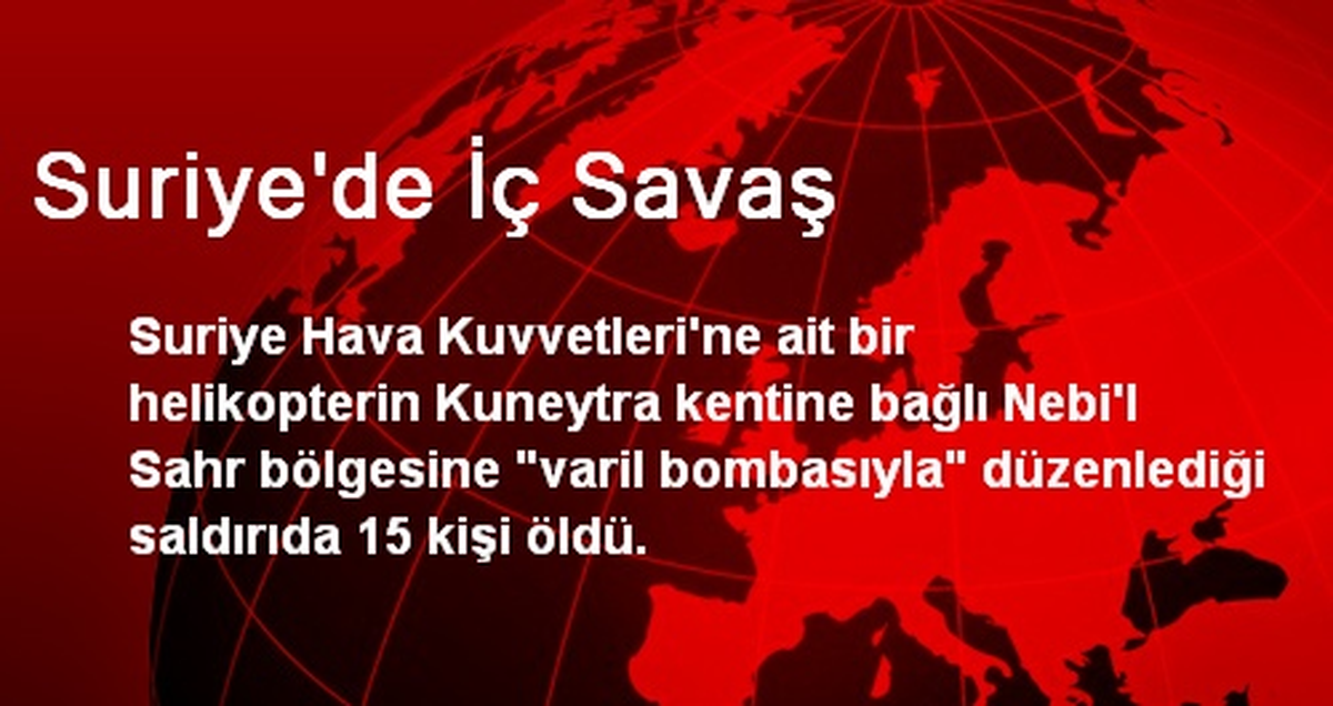 Suriye\'de İç Savaş