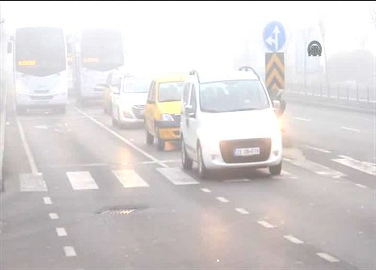 Sis trafiği olumsuz etkiliyor -