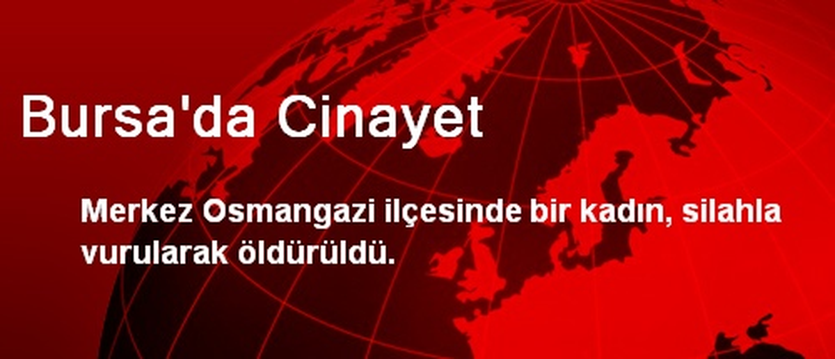 Bursa\'da Cinayet: 1 Ölü