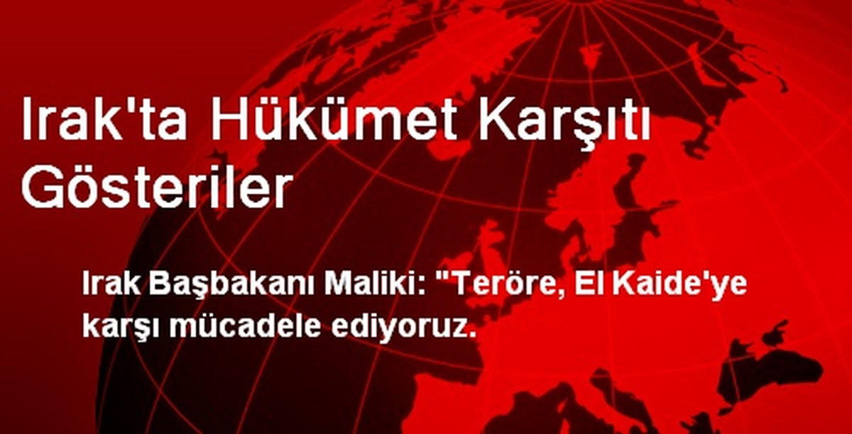 Irak\'ta Hükümet Karşıtı Gösteriler