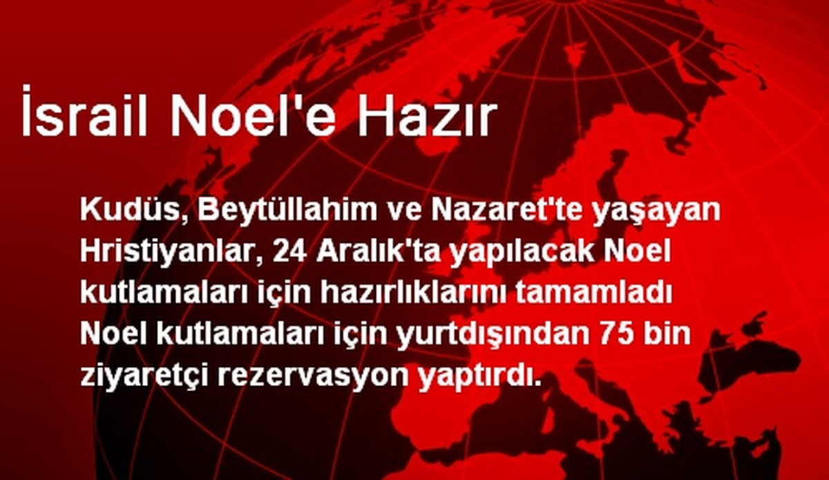 İsrail Noel\'e Hazır