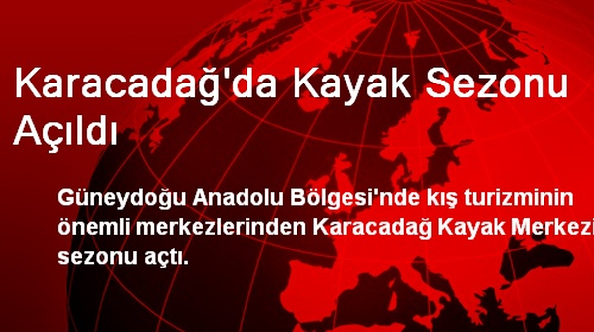 Karacadağ\'da Kayak Sezonu Açıldı