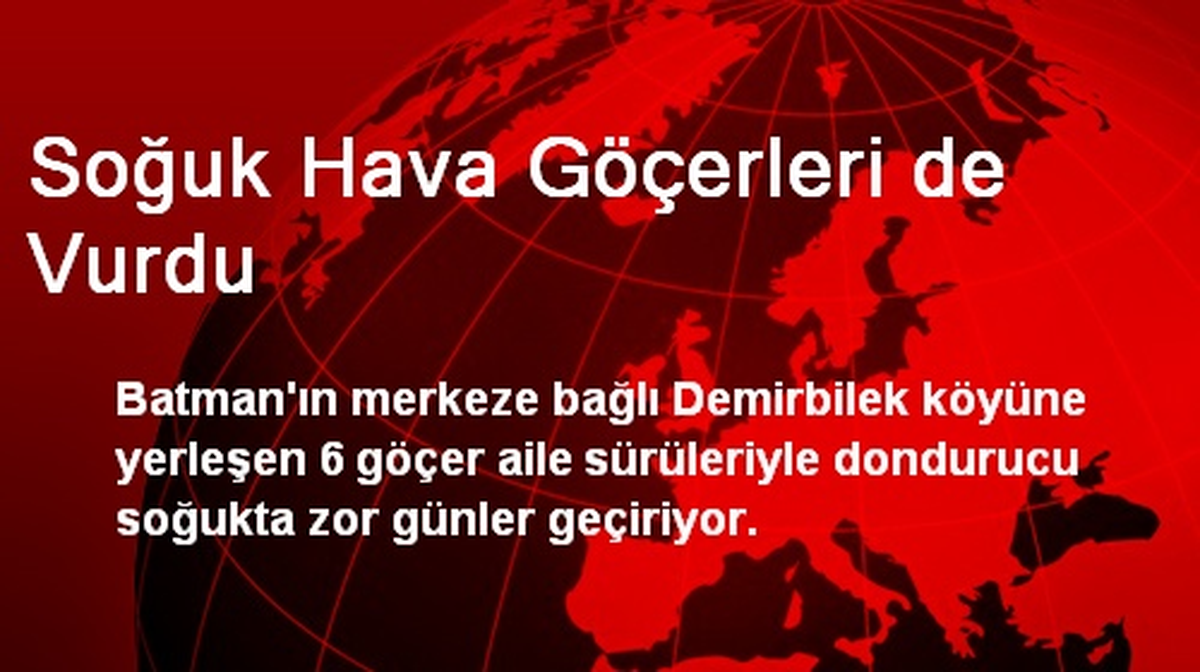Soğuk Hava Göçerleri de Vurdu