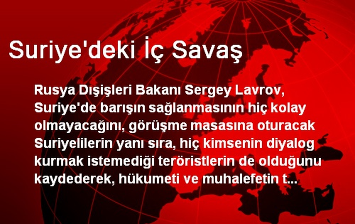 Suriye\'deki İç Savaş