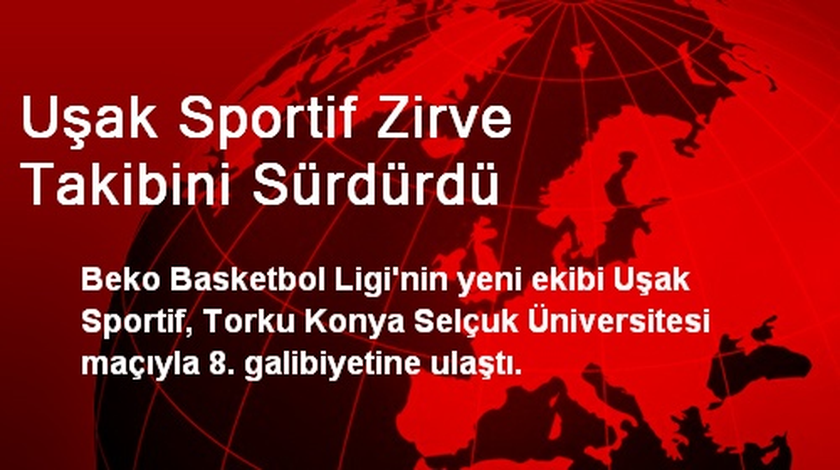 Uşak Sportif Zirve Takibini Sürdürdü