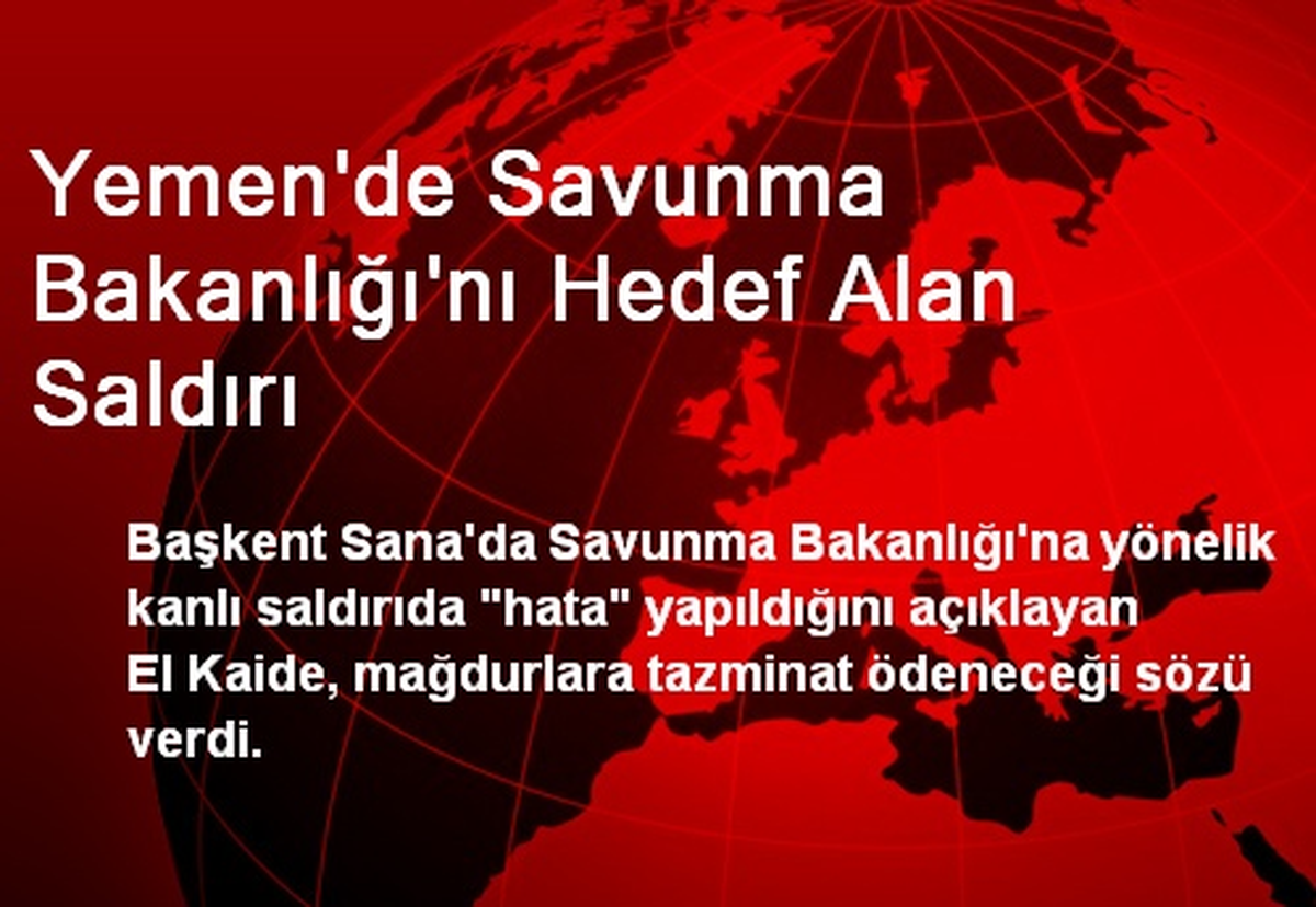 Yemen\'de Savunma Bakanlığı\'nı Hedef Alan Saldırı