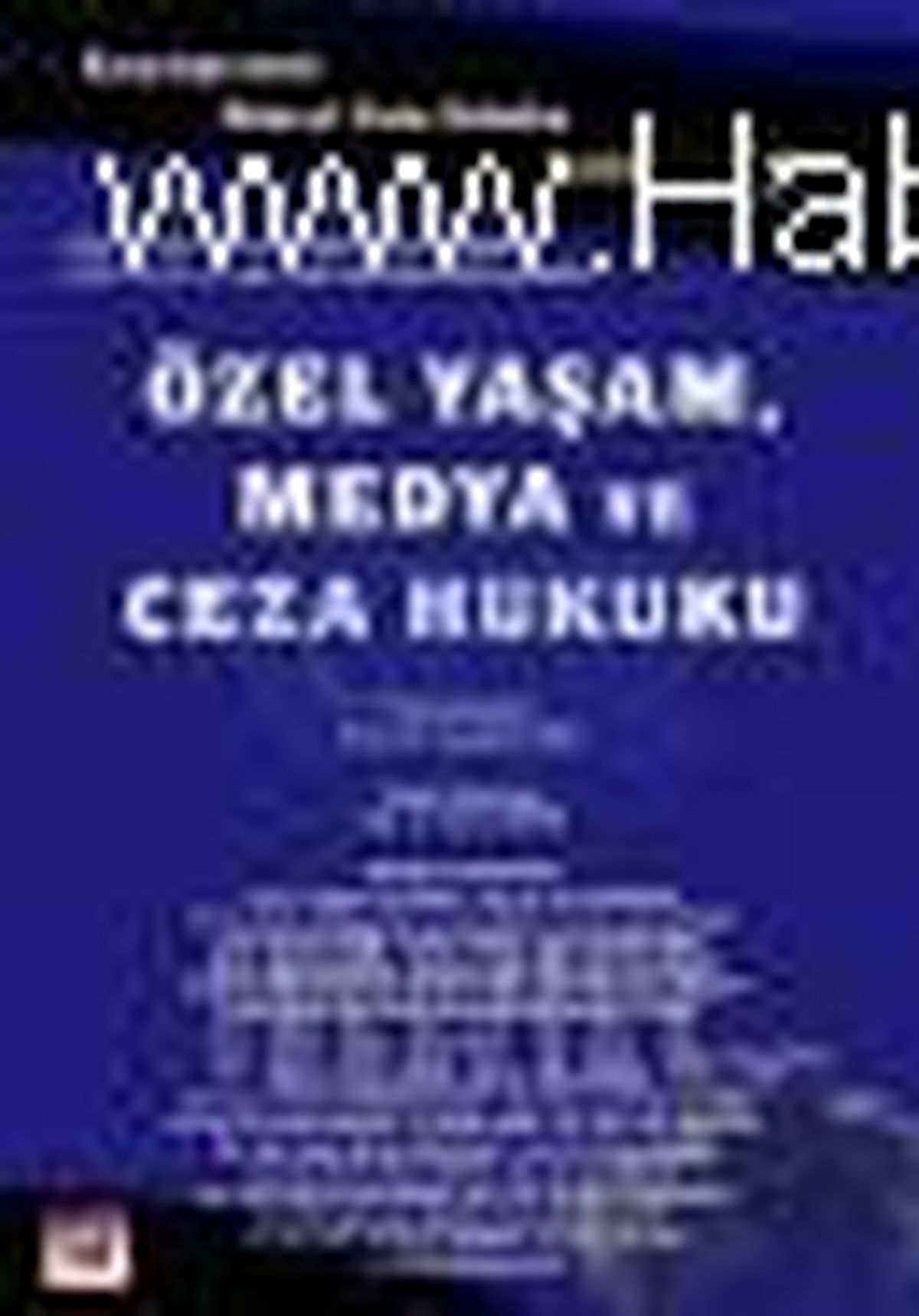 Özel Yaşam, Medya ve Ceza Hukuku Kitabı