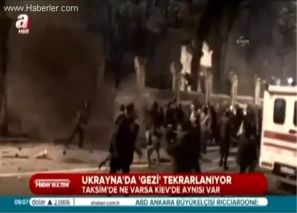 Ukrayna\'da \'Gezi\' Tekrarlanıyor