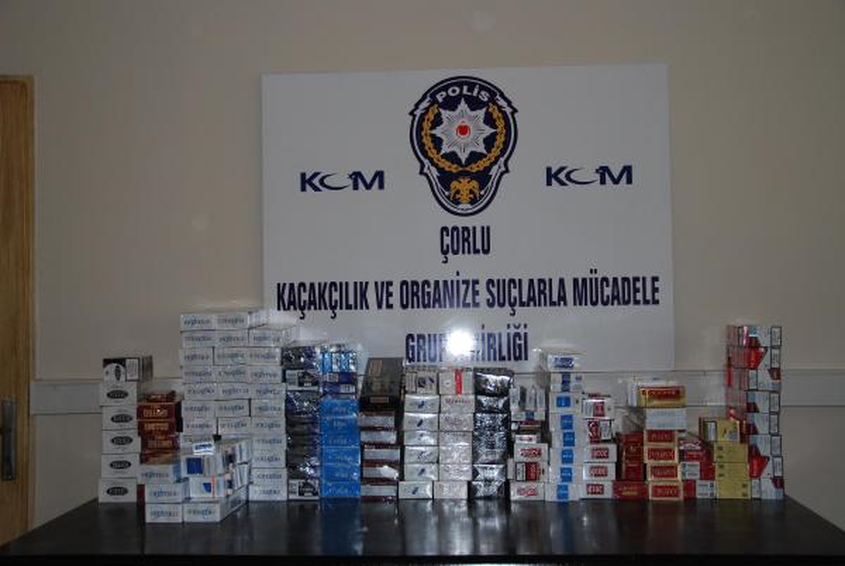 Çorlu\'da Kaçak Sigara Operasyonu