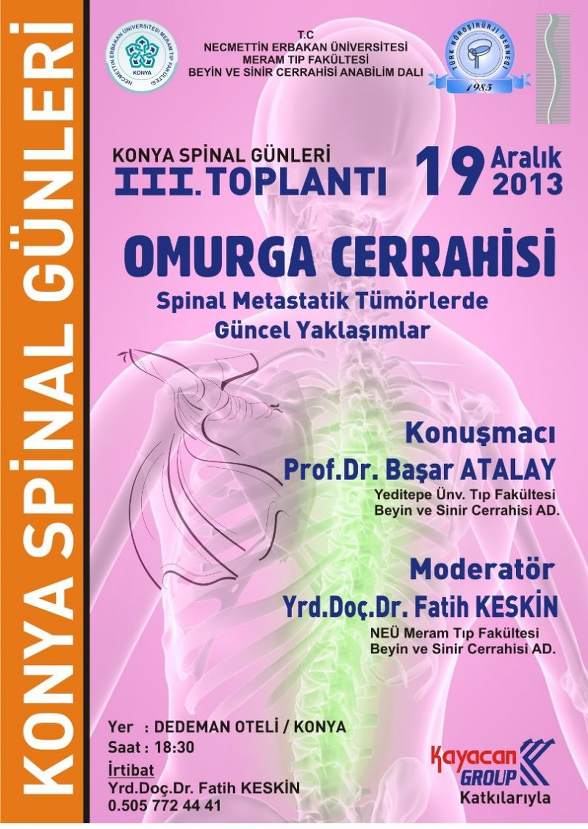 Konya\'da "Spinal Günleri" Toplantıları