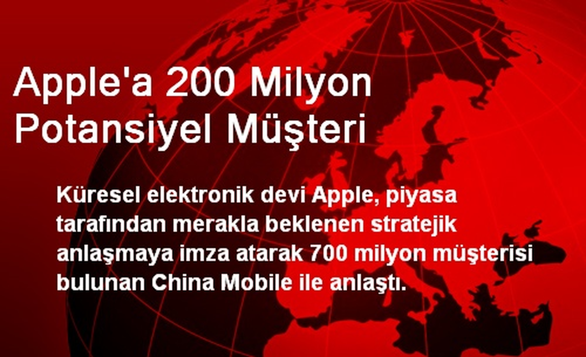 Apple\'a 200 Milyon Potansiyel Müşteri