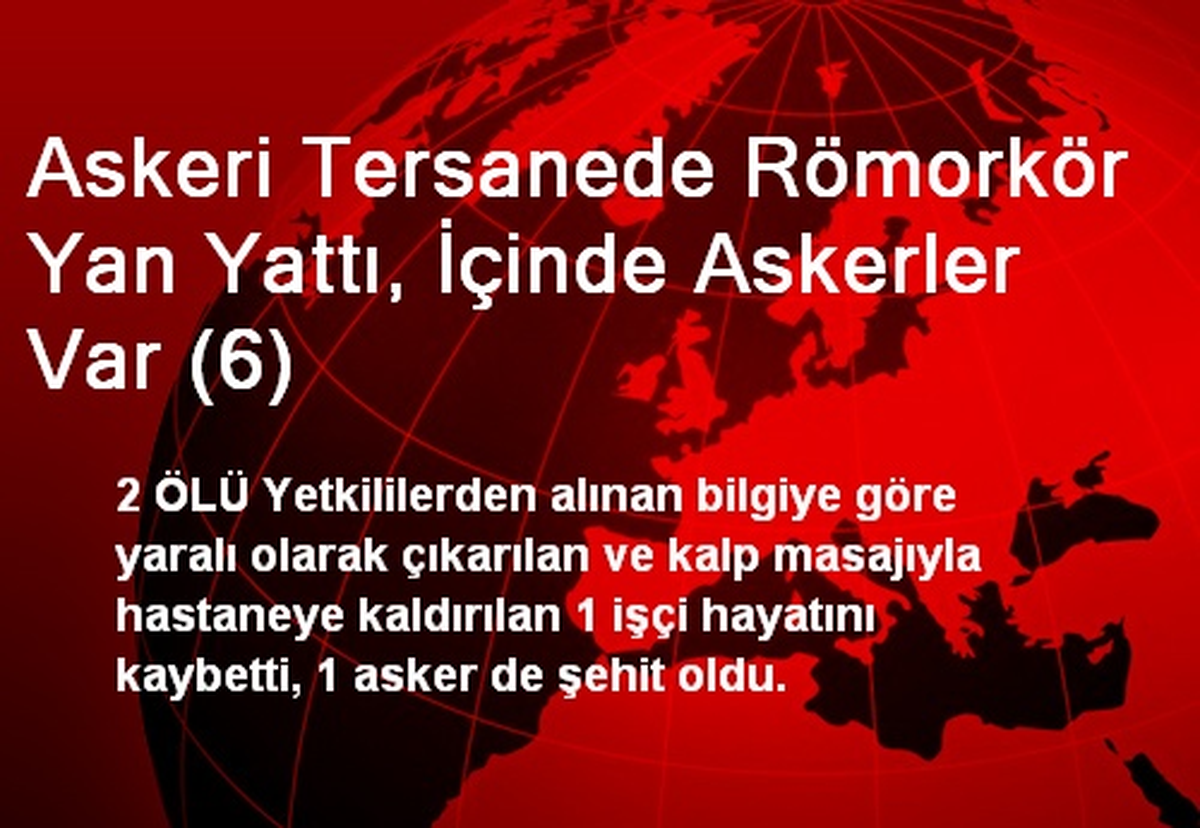 Askeri Tersanede Römorkör Yan Yattı, İçinde Askerler Var (6)