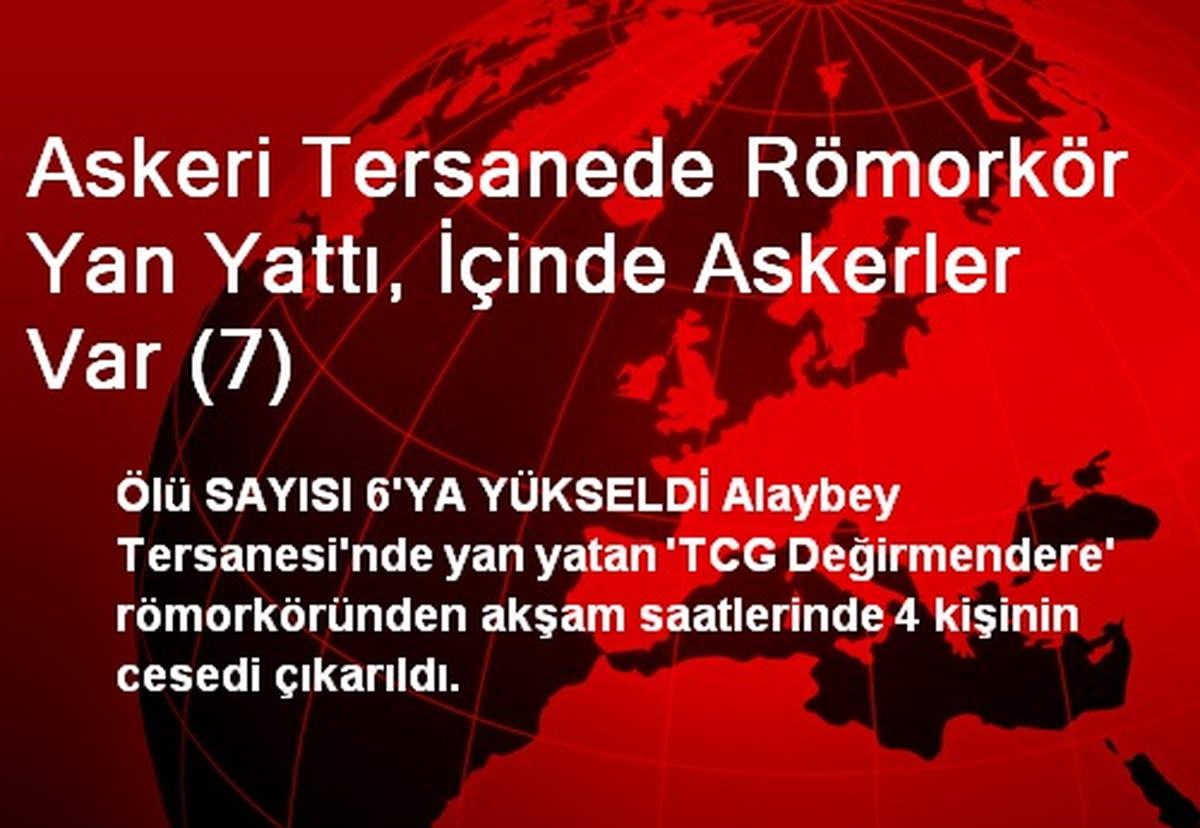 Askeri Tersanede Römorkör Yan Yattı, İçinde Askerler Var (7)