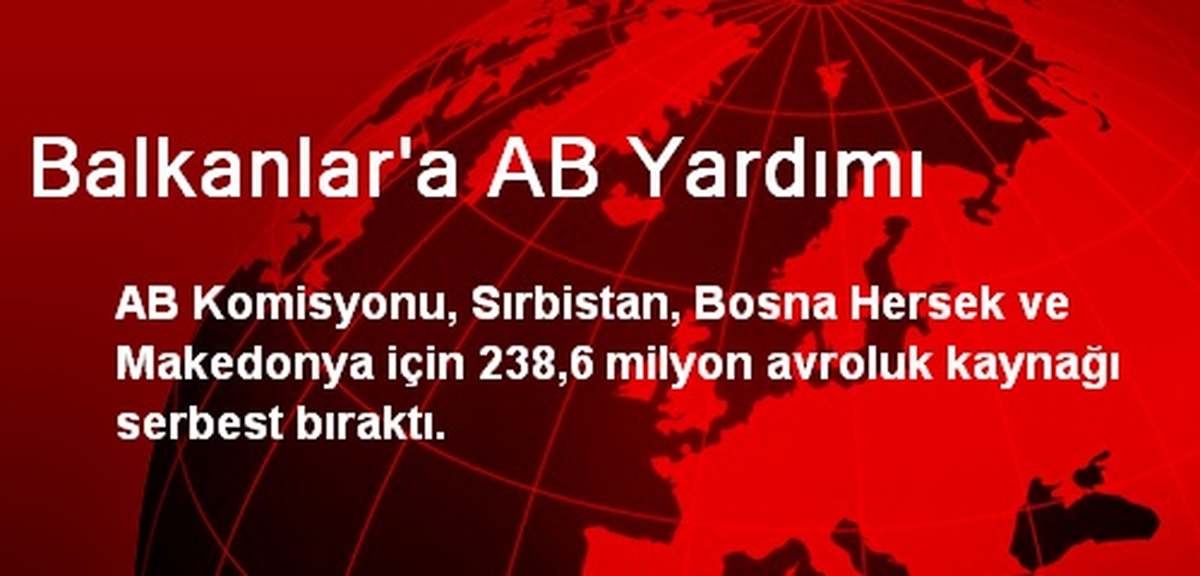 Balkanlar\'a AB Yardımı