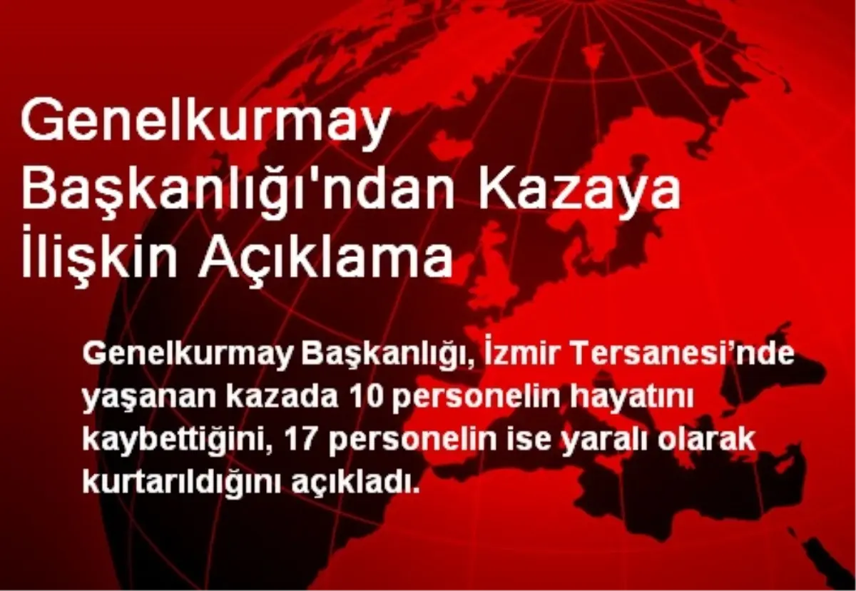 İzmir\'deki Tersane Kazasında 10 Kişi Öldü, 17 Kişi Yaralandı