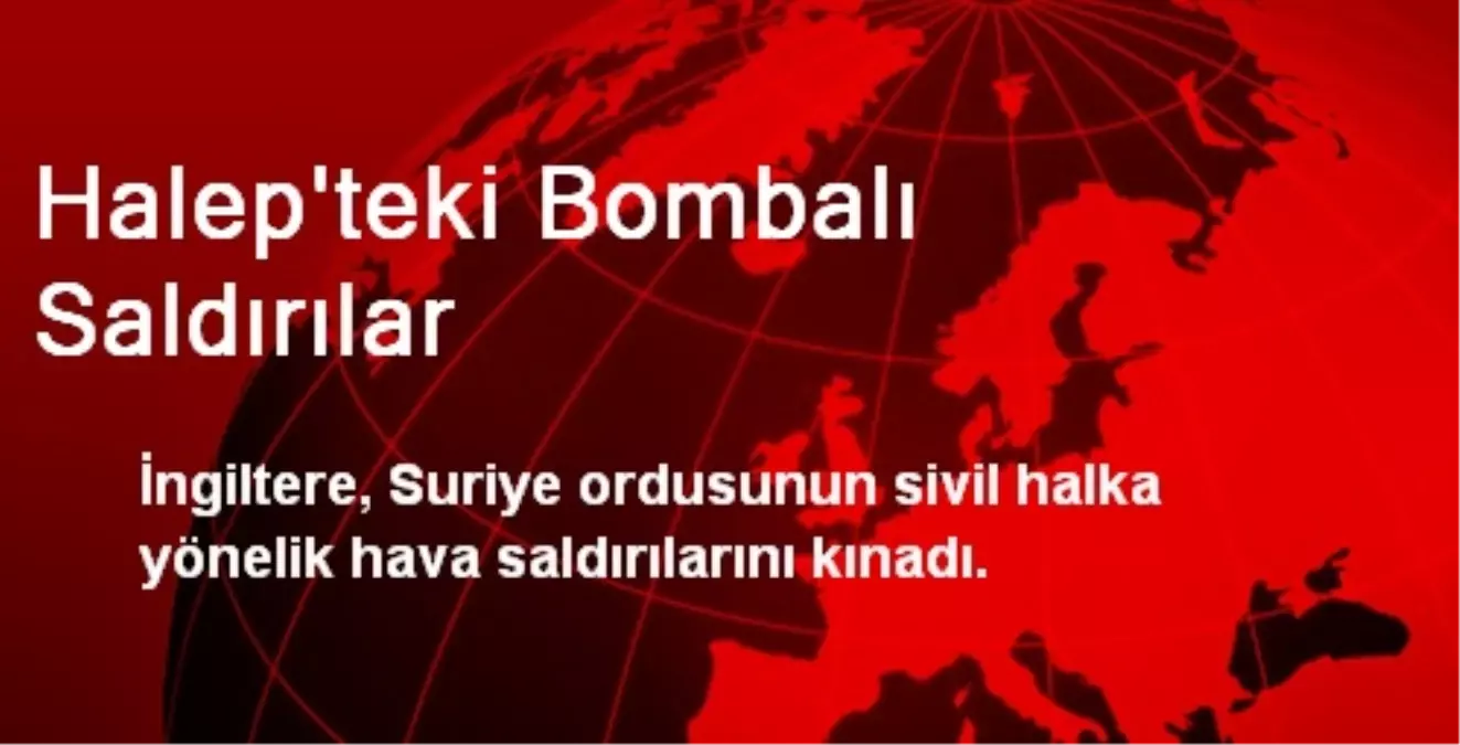 Halep\'teki Bombalı Saldırılar