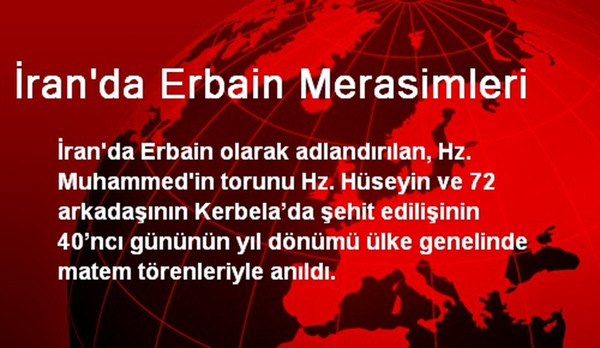 İran\'da Erbain Merasimleri