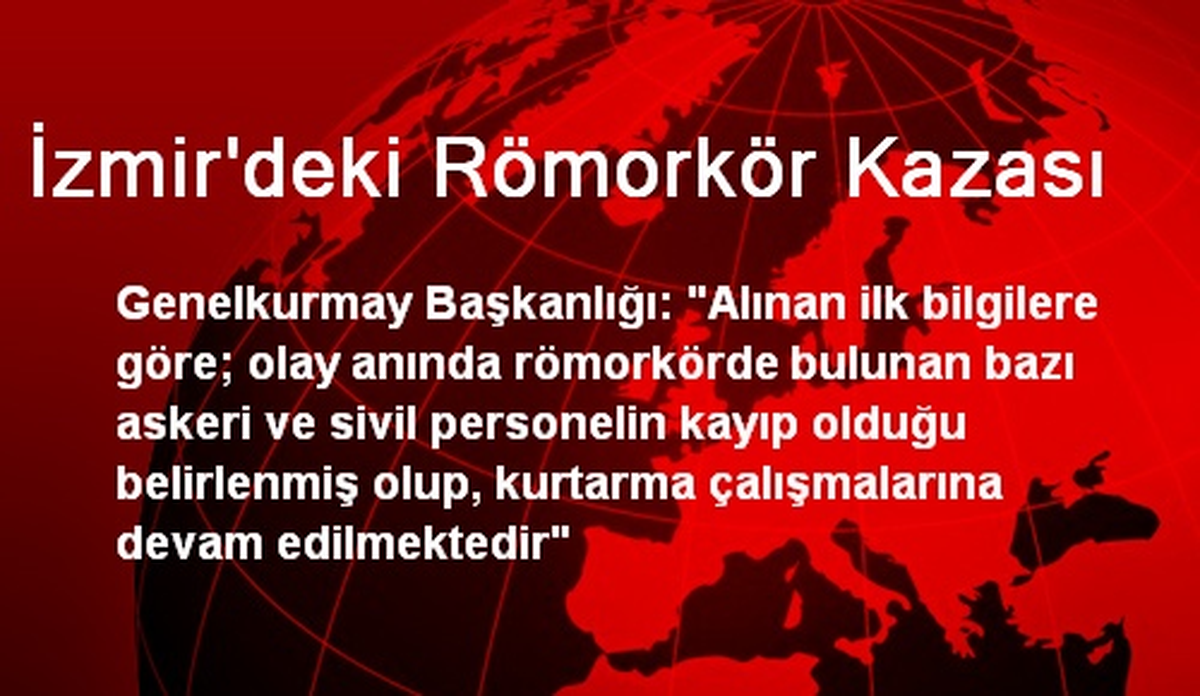 İzmir\'deki Römorkör Kazası