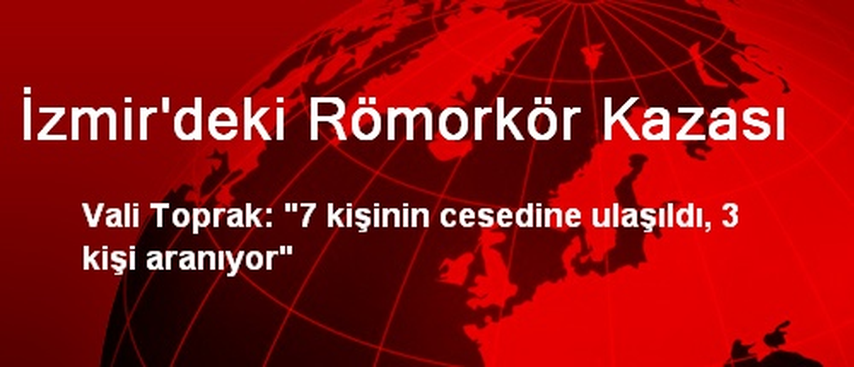 İzmir\'deki Römorkör Kazası
