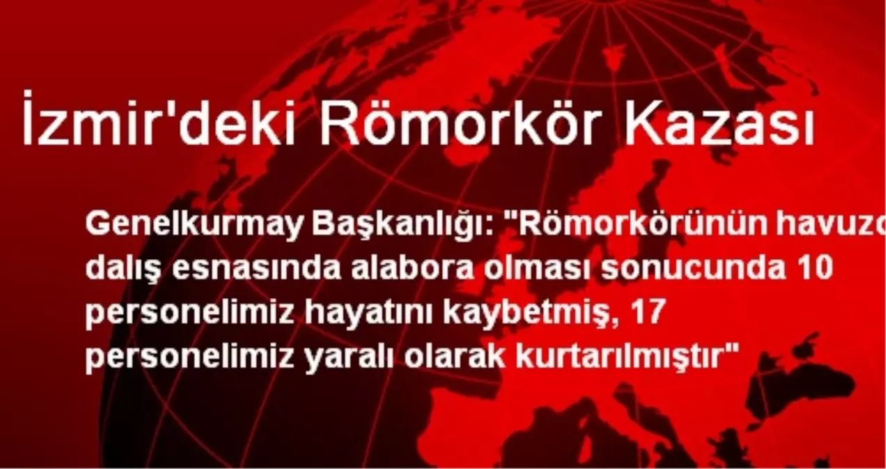 İzmir\'deki Römorkör Kazası