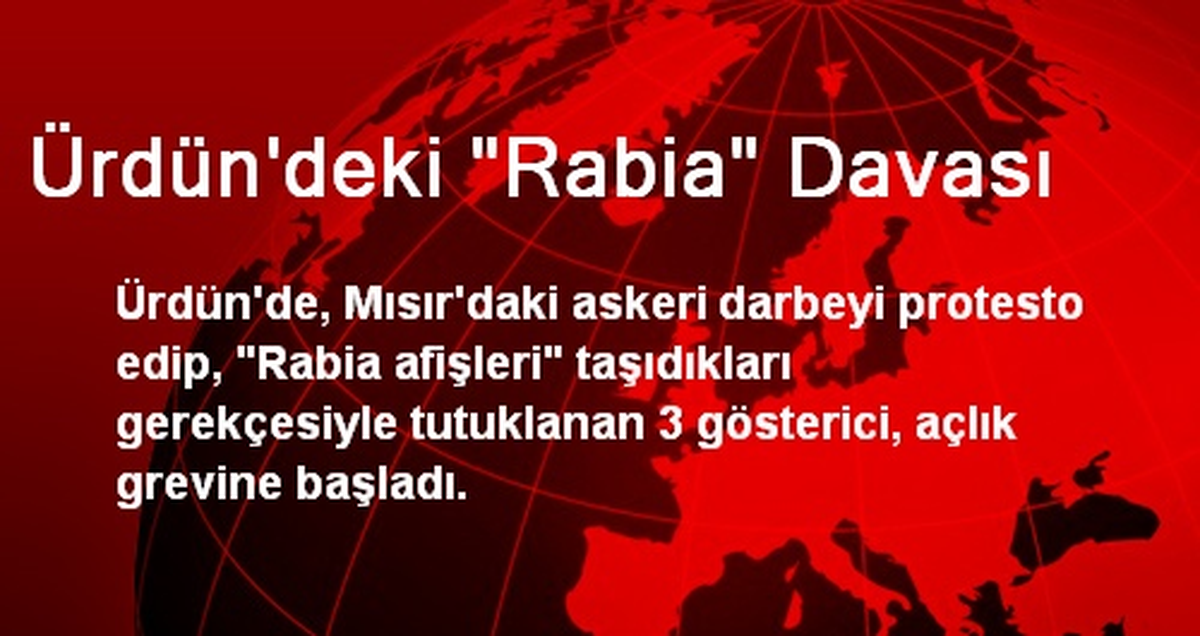Ürdün\'deki "Rabia" Davası
