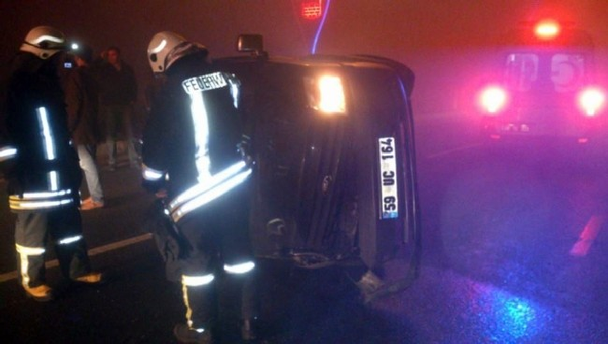 Tekirdağ\'da Trafik Kazası: 1 Yaralı