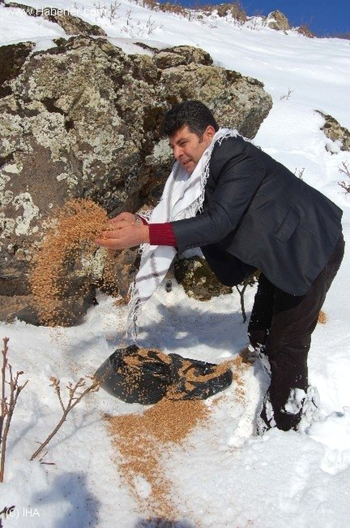 Yabani Hayvanlar İçin Doğaya Yem Bırakıldı