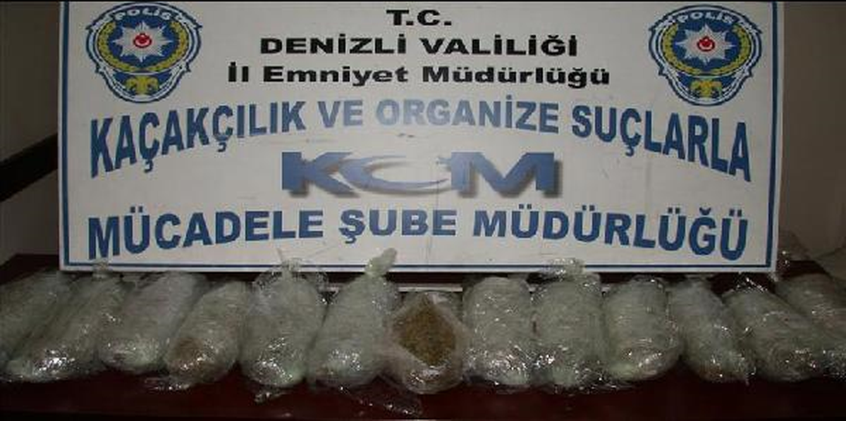 Denizli\'de 11 Kilo Esrara 3 Tutuklama