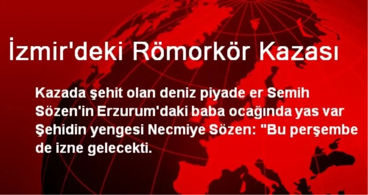 İzmir\'deki Römorkör Kazası