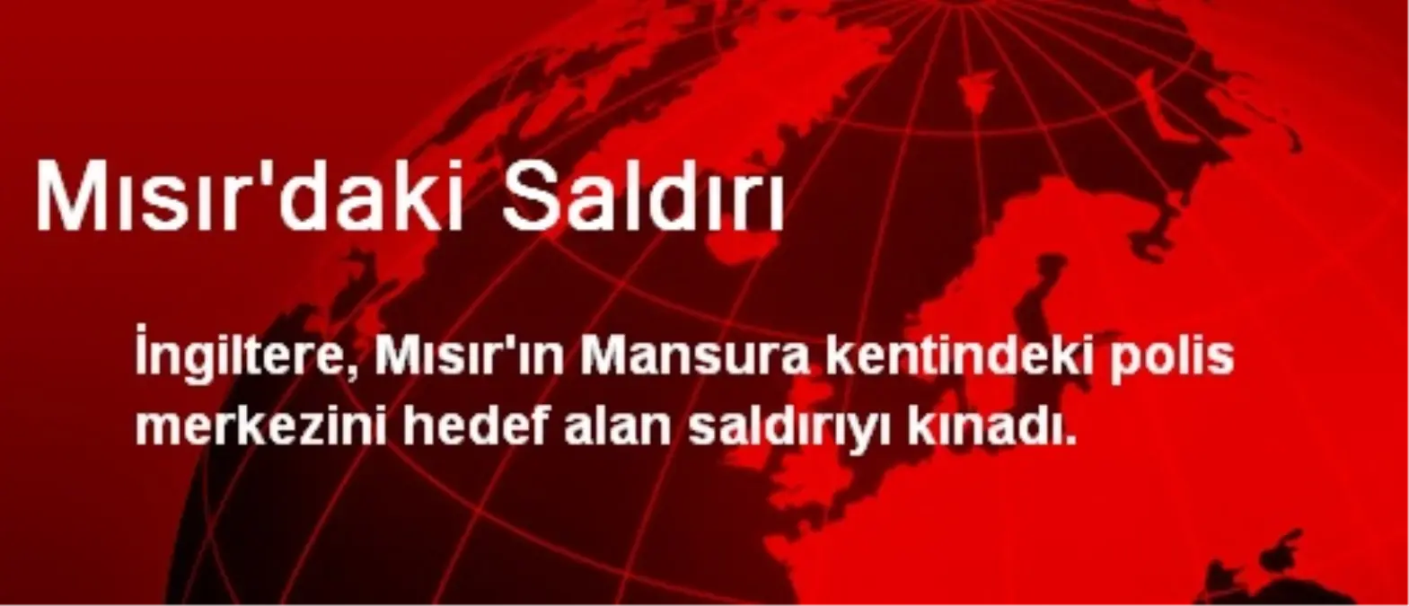 Mısır\'daki Saldırı