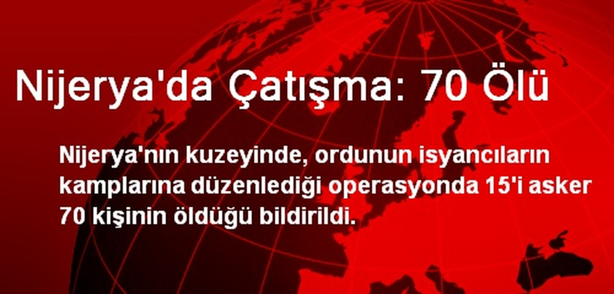 Nijerya\'da Çatışma: 70 Ölü