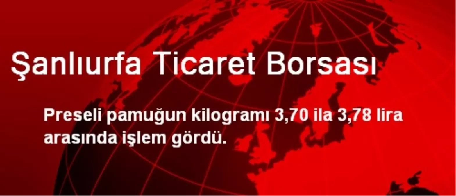 Şanlıurfa Ticaret Borsası