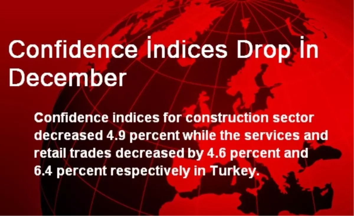 Confidence İndices Drop İn December