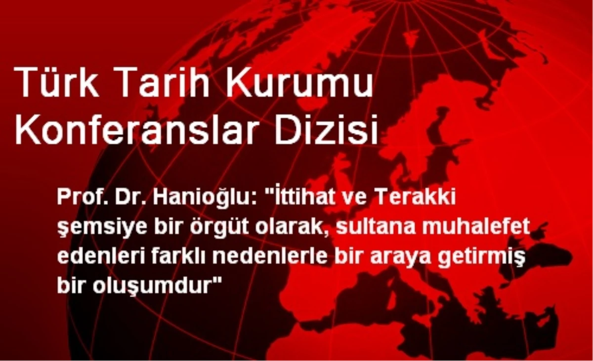 Türk Tarih Kurumu Konferanslar Dizisi